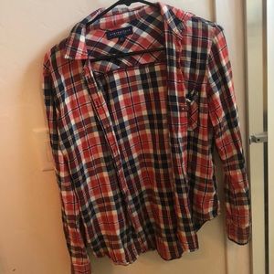Women’s plaid button down
